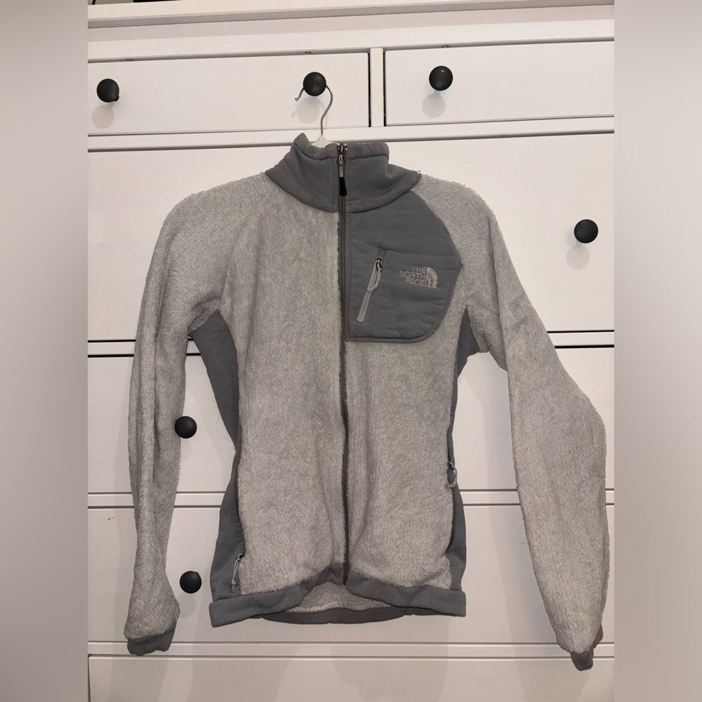 North Face Grey Zip Up